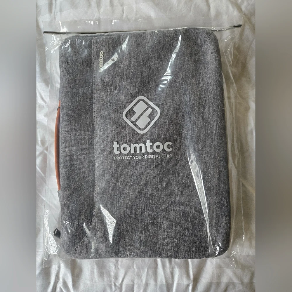 Tomtoc Gray Laptop Sleeve.